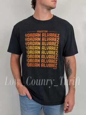 BreakingT Houston Astros Yordan Alvarez #44 T-Shirt NWT Men's L MLB Graphic Tee